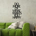 Decorațiune de perete din metal Do More Of What Makes You Happy Metal Decor, Negru, 40x70x0.12 cm, SKU 279ENZ1130, imagine 2