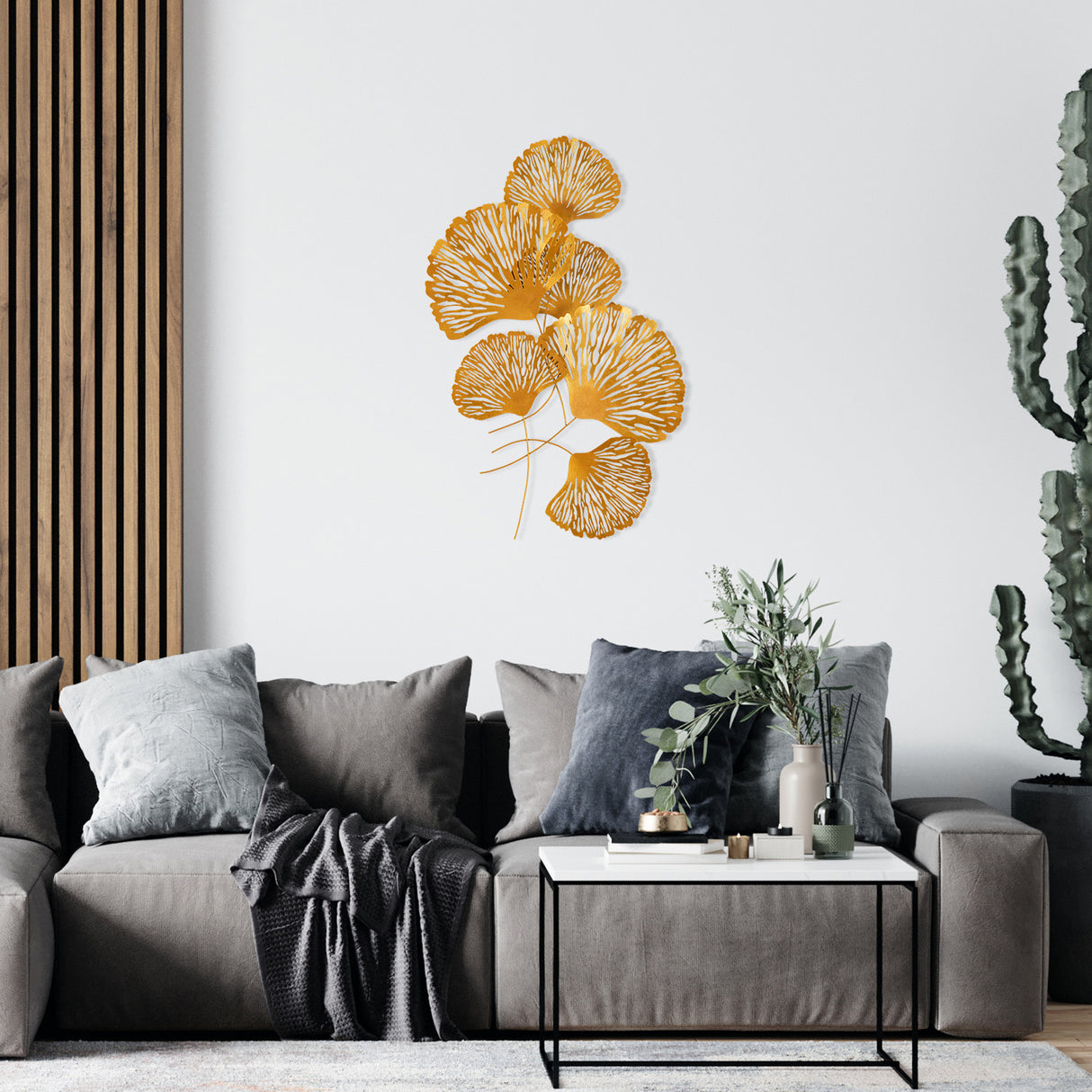 Decorațiune de perete din metal Myth - CH110-2, Multicolor, 75x5x100 cm