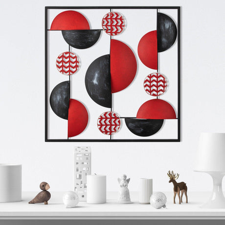 Decorative Metal Accessory Aurora - 2, Multicolor, 5x55x55 cm