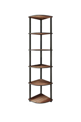 Bibliotecă de colț 6, Diverse culori, 34x34x173 cm - Nuc | SKU: 282PTR1108 | Bibliotecă de colț 6, 34x34x173 cm, varianta Nuc, produs pentru amenajarea locuinței, disponibil online în România la CasaMob