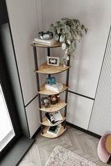 Bibliotecă de colț 6, Diverse culori, 34x34x173 cm - Stejar | SKU: 282PTR1110 | Bibliotecă de colț 6, 34x34x173 cm, varianta Stejar, produs pentru amenajarea locuinței, disponibil online în România la CasaMob