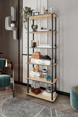 Bibliotecă 6 Rect, Diverse culori, 60x30x173 cm - Stejar | SKU: 282PTR1112 | Bibliotecă 6 Rect, 60x30x173 cm, varianta Stejar, produs pentru amenajarea locuinței, disponibil online în România la CasaMob