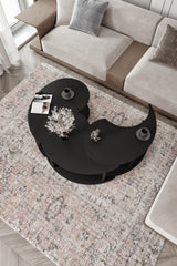 Măsuță de cafea Yin Yang 3 70, Diverse culori, Ø70x38 cm - Negru | SKU: 282PTR1520 | Măsuță de cafea Yin Yang 3 70, Ø70x38 cm, varianta Negru, produs pentru amenajarea locuinței, disponibil online în România la CasaMob
