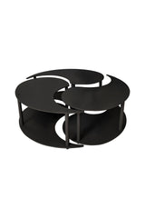 Măsuță de cafea Yin Yang 3 70, Diverse culori, Ø70x38 cm - Negru | SKU: 282PTR1520 | Măsuță de cafea Yin Yang 3 70, Ø70x38 cm, varianta Negru, produs pentru amenajarea locuinței, disponibil online în România la CasaMob