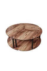 Măsuță de cafea Yin Yang 3 70, Diverse culori, Ø70x38 cm - Nuc | SKU: 282PTR1521 | Măsuță de cafea Yin Yang 3 70, Ø70x38 cm, varianta Nuc, produs pentru amenajarea locuinței, disponibil online în România la CasaMob