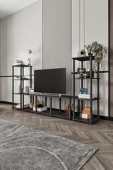 Comodă TV Grand, Diverse culori, 188x34x106 cm - Negru | SKU: 282PTR1604 | Comodă TV Grand, 188x34x106 cm, varianta Negru, produs pentru amenajarea locuinței, disponibil online în România la CasaMob