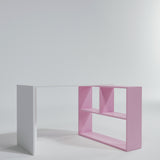 Birou Cankat - L158, Alb - Roz, 120x50x75 cm
