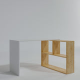Birou Canst - L159, Stejar - Alb, 120x50x75 cm