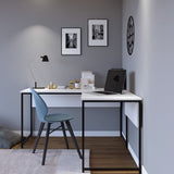 Birou L - L192, Alb, 160x60x72 cm