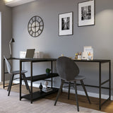 Birou L193, Negru, 240x60x72 cm