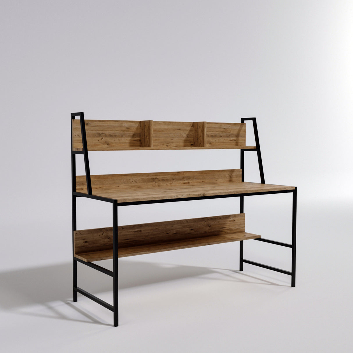 Birou Demir - L199, Stejar, 140x60x122 cm