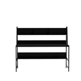 Birou Demir - L200, Negru, 140x60x122 cm