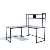 Birou L207, Negru, 154x60x72 cm