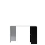 Birou Canfeza - L157, Alb - Negru, 120x50x75 cm