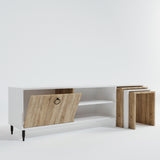 Comodă TV Zigon - L502, Alb, 180x40x55 cm