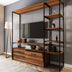 Comodă TV Nigaran - L556, Nuc, 180x40x180 cm, SKU 285LCV1142, imagine 2
