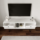Comodă TV Yaren - L3024, Alb, 120x35x50 cm