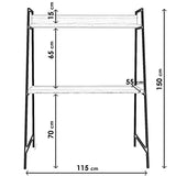 Birou Samara - L241, Nuc, 115x55x150 cm