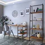 Birou Dresden - L246, Nuc, 120x55x180 cm