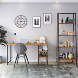 Birou Dresden - L246, Nuc, 120x55x180 cm