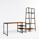 Birou Dresden - L246, Nuc, 120x55x180 cm