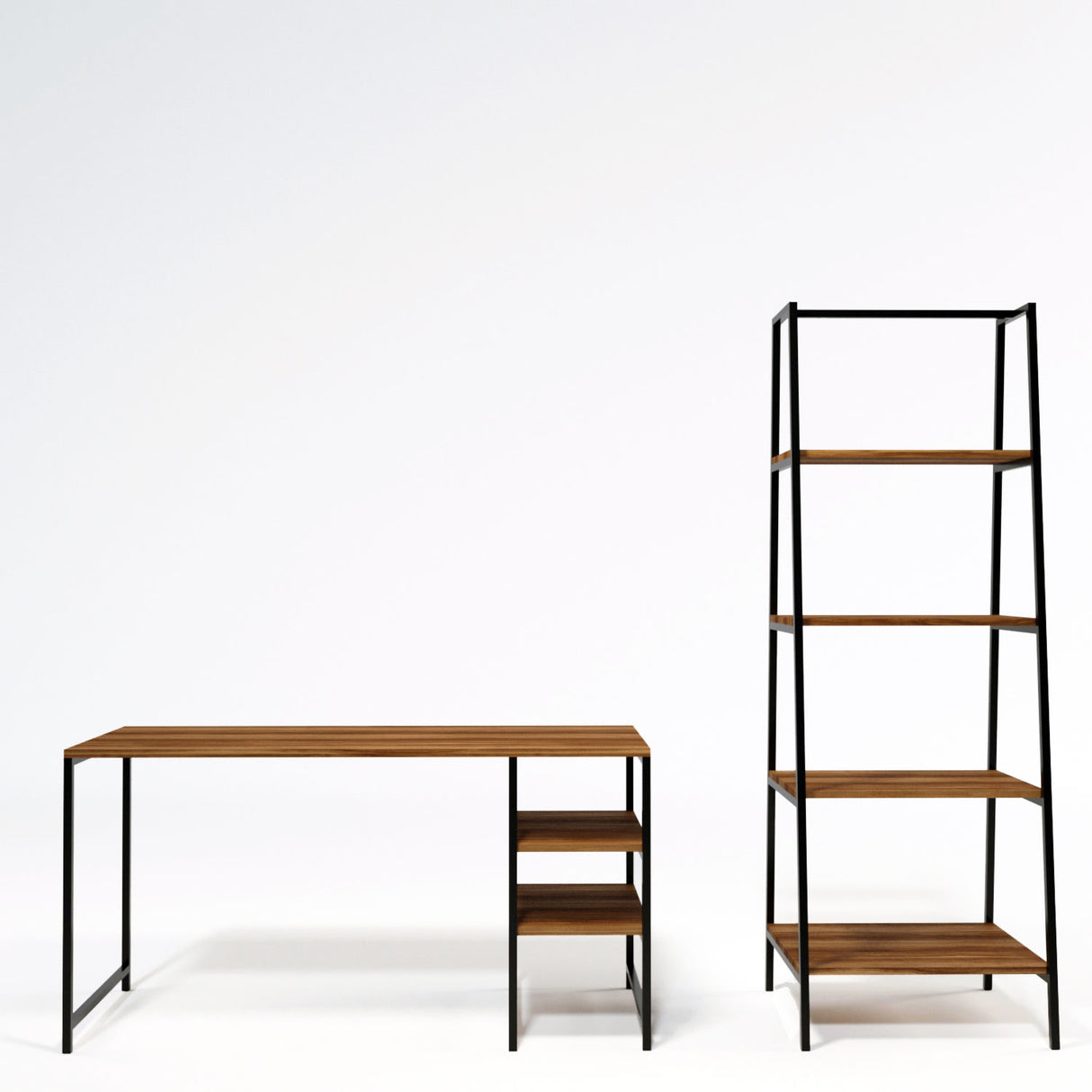 Birou Dresden - L246, Nuc, 120x55x180 cm