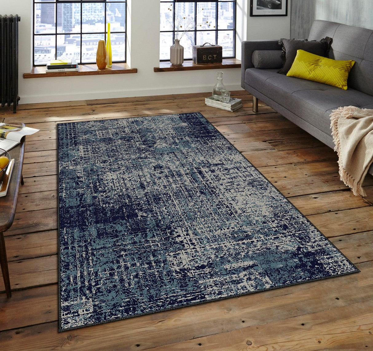 Covor de living / dormitor Karu, Albastru - 160 x 230, SKU 288NGR1644