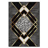 Covor de living / dormitor Elegant, Gri - Auriu