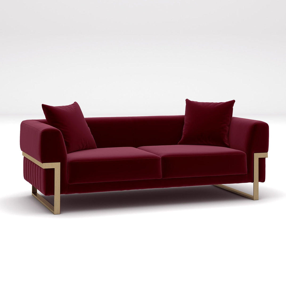 Canapea fixă Magenta, Diverse culori, Diverse configurații, Diverse dimensiuni - Roșu - 204x94x68 cm - 2 locuri | SKU: 291NDS1119 | Canapea fixă Magenta, varianta Roșu - 204x94x68 cm - 2 locuri, produs pentru amenajarea locuinței, disponibil online în România la CasaMob