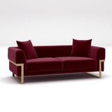 Canapea fixă Magenta, Diverse culori, Diverse configurații, Diverse dimensiuni - Roșu - 204x94x68 cm - 2 locuri | SKU: 291NDS1119 | Canapea fixă Magenta, varianta Roșu - 204x94x68 cm - 2 locuri, produs pentru amenajarea locuinței, disponibil online în România la CasaMob