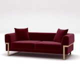 Canapea fixă Magenta, Diverse culori, Diverse configurații, Diverse dimensiuni - Roșu - 204x94x68 cm - 2 locuri | SKU: 291NDS1119 | Canapea fixă Magenta, varianta Roșu - 204x94x68 cm - 2 locuri, produs pentru amenajarea locuinței, disponibil online în România la CasaMob