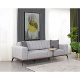 Canapea extensibilă 3 locuri Paris, Gri, 220x95x65 cm
