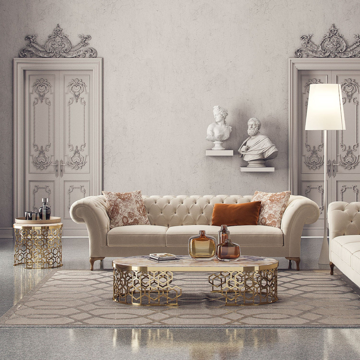 Canapea fixă Bianca, Crem, Diverse configurații, Diverse dimensiuni - 260x100x75 cm - 3 locuri | SKU: 291NDS1320 | Canapea fixă Bianca, Crem, varianta 260x100x75 cm - 3 locuri, produs pentru amenajarea locuinței, disponibil online în România la CasaMob