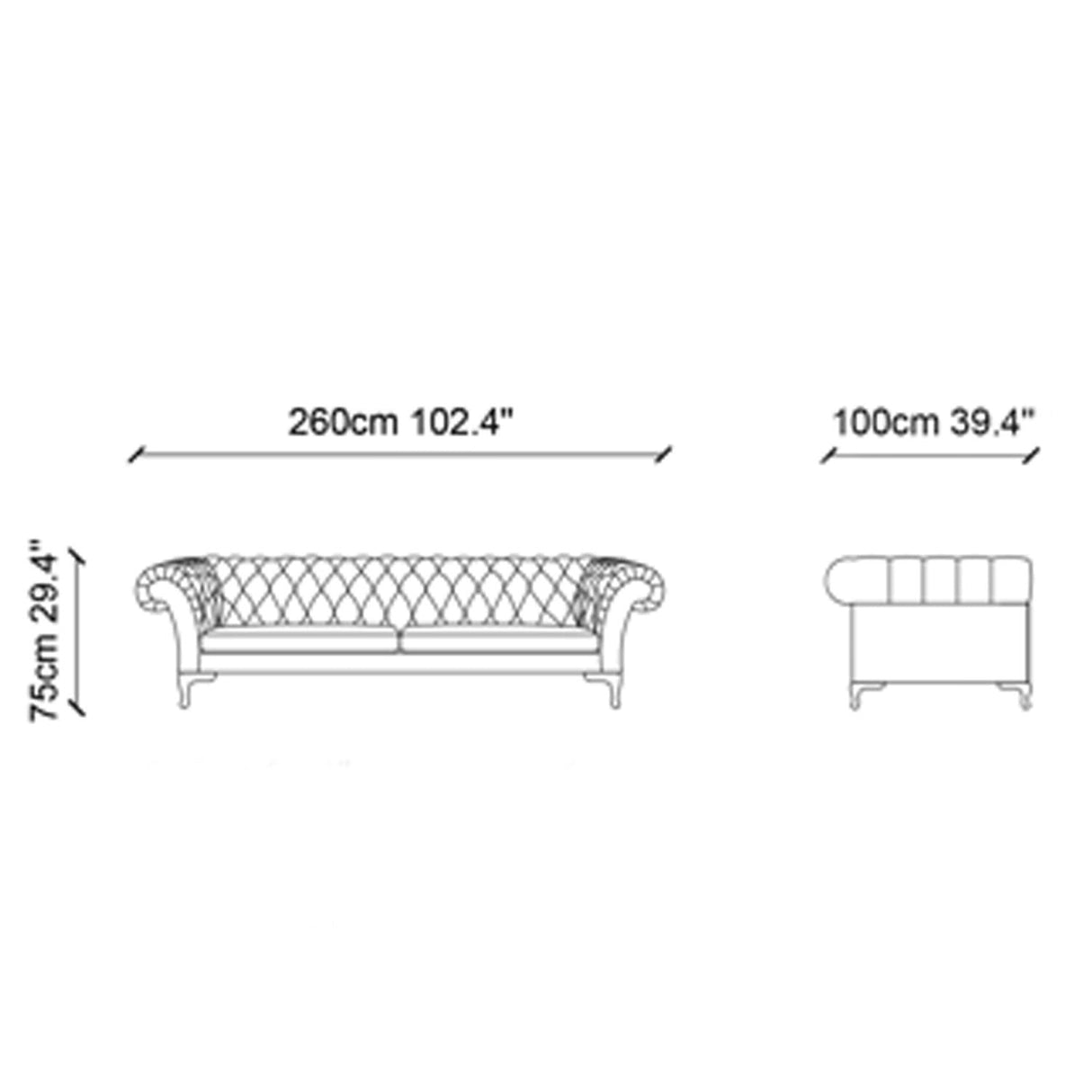 Canapea fixă Bianca, Crem, Diverse configurații, Diverse dimensiuni - 260x100x75 cm - 3 locuri | SKU: 291NDS1320 | Canapea fixă Bianca, Crem, varianta 260x100x75 cm - 3 locuri, produs pentru amenajarea locuinței, disponibil online în România la CasaMob