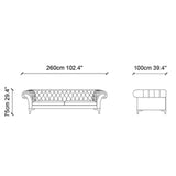 Canapea fixă Bianca, Crem, Diverse configurații, Diverse dimensiuni - 260x100x75 cm - 3 locuri | SKU: 291NDS1320 | Canapea fixă Bianca, Crem, varianta 260x100x75 cm - 3 locuri, produs pentru amenajarea locuinței, disponibil online în România la CasaMob