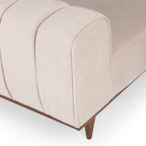 Canapea extensibilă 3 locuri Ivory, Crem, 223x95x82 cm