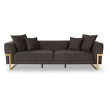 Canapea fixă Magenta, Diverse culori, Diverse configurații, Diverse dimensiuni - Maro închis - 245x94x68 cm - 3 locuri | SKU: 291NDS1327 | Canapea fixă Magenta, varianta Maro închis - 245x94x68 cm - 3 locuri, produs pentru amenajarea locuinței, disponibil online în România la CasaMob