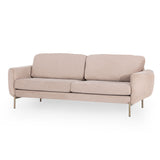 Canapea extensibilă 3 locuri Mint, Pudră, 230x95x82 cm