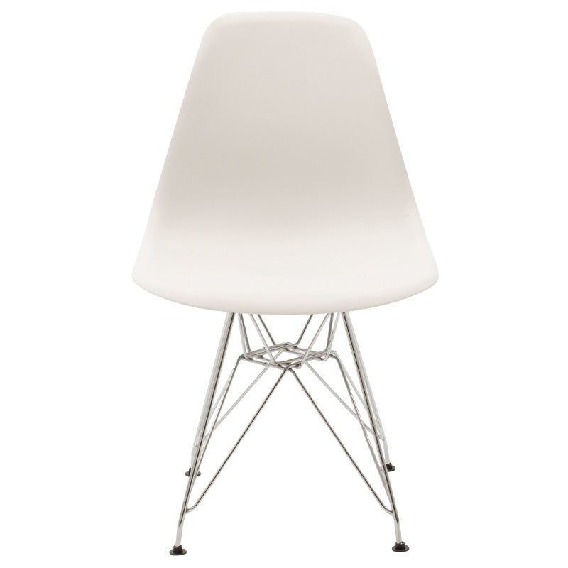 Scaun Adelle PP pet Gri cu picior inox 46x55x81cm - Scaun Adelle PP pet Gri cu picior inox 46x55x81cm