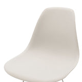 Scaun Adelle PP pet Gri cu picior inox 46x55x81cm - Scaun Adelle PP pet Gri cu picior inox 46x55x81cm