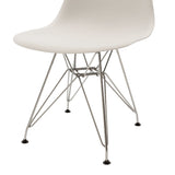 Scaun Adelle PP pet Gri cu picior inox 46x55x81cm - Scaun Adelle PP pet Gri cu picior inox 46x55x81cm