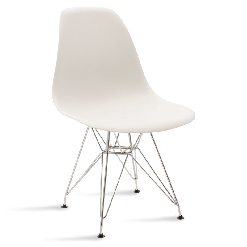 Scaun Adelle PP pet Gri cu picior inox 46x55x81cm - Scaun Adelle PP pet Gri cu picior inox 46x55x81cm