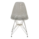 Scaun Adelle PP pet Gri cu picior inox 46x55x81cm - Scaun Adelle PP pet Gri cu picior inox 46x55x81cm