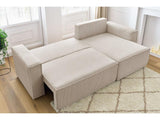 Canapea extensibilă cu depozitare Capri, Colț, Reversibilă, Diverse culori, 275x145x85 cm - Gri închis | SKU: 2SBD/FJ019 | Canapea extensibilă cu depozitare Capri, Colț, Reversibilă, 275x145x85 cm, varianta Gri închis, produs pentru amenajarea locuinței, disponibil online în România la CasaMob