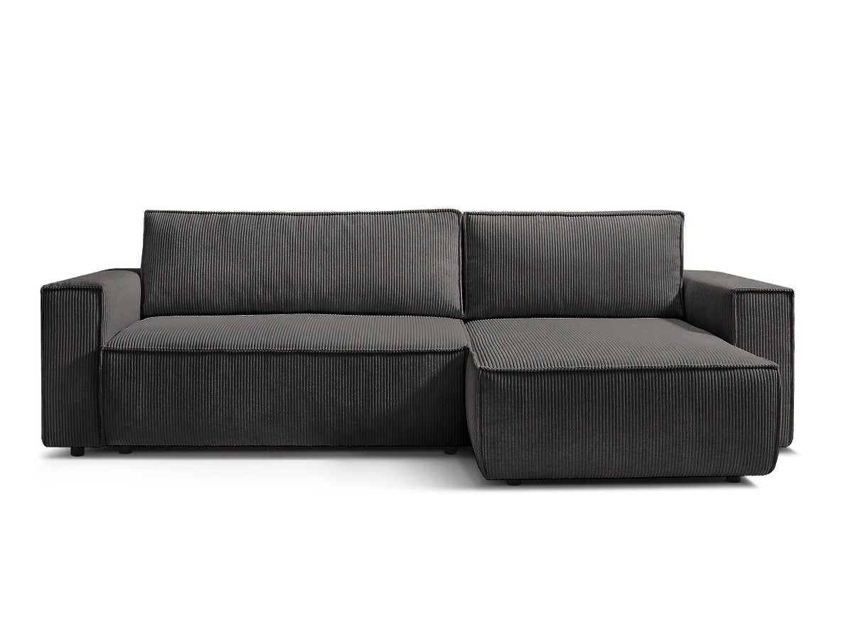 Canapea extensibilă cu depozitare Capri, Colț, Reversibilă, Diverse culori, 275x145x85 cm - Gri închis | SKU: 2SBD/FJ019 | Canapea extensibilă cu depozitare Capri, Colț, Reversibilă, 275x145x85 cm, varianta Gri închis, produs pentru amenajarea locuinței, disponibil online în România la CasaMob