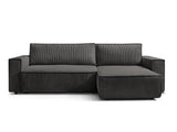 Canapea extensibilă cu depozitare Capri, Colț, Reversibilă, Diverse culori, 275x145x85 cm - Gri închis | SKU: 2SBD/FJ019 | Canapea extensibilă cu depozitare Capri, Colț, Reversibilă, 275x145x85 cm, varianta Gri închis, produs pentru amenajarea locuinței, disponibil online în România la CasaMob
