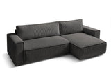 Canapea extensibilă cu depozitare Capri, Colț, Reversibilă, Diverse culori, 275x145x85 cm - Gri închis | SKU: 2SBD/FJ019 | Canapea extensibilă cu depozitare Capri, Colț, Reversibilă, 275x145x85 cm, varianta Gri închis, produs pentru amenajarea locuinței, disponibil online în România la CasaMob