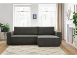 Canapea extensibilă cu depozitare Capri, Colț, Reversibilă, Diverse culori, 275x145x85 cm - Gri închis | SKU: 2SBD/FJ019 | Canapea extensibilă cu depozitare Capri, Colț, Reversibilă, 275x145x85 cm, varianta Gri închis, produs pentru amenajarea locuinței, disponibil online în România la CasaMob