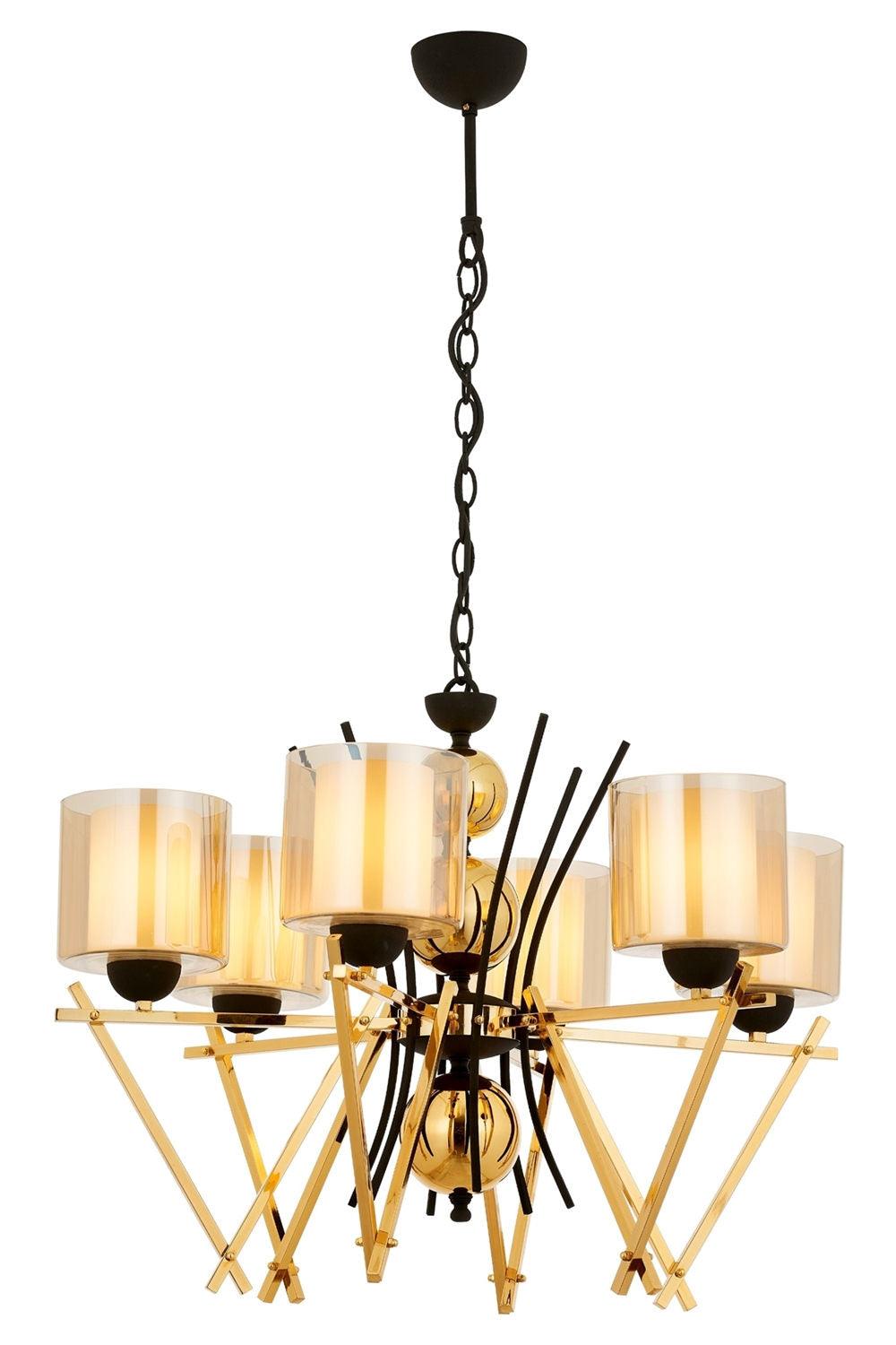 Lustra Hunt Chandelier 4301-6 - Auriu, SKU 301AUR1230