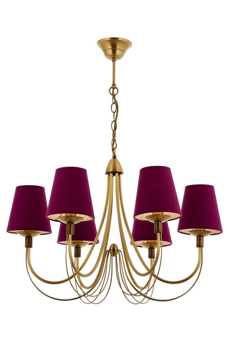 Lustra Hunt Chandelier 4325-6, Violet